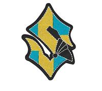 Écusson brodé à repasser Sabaton Blue Yellow Power en métal