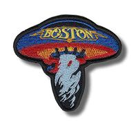 Écusson brodé à thermocoller Motif guitare Boston