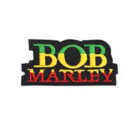 Écusson brodé à thermocoller ou à coudre avec le nom de Bob Marley pour vêtements, chemises, jeans, etc