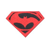 Écusson brodé à thermocoller ou à coudre avec logo Superman VS Batman pour vêtements, chemises, jeans, etc