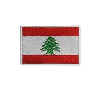 Écusson brodé à thermocoller ou à coudre Motif drapeau du Liban