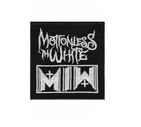 Écusson brodé à thermocoller ou à repasser - Accessoire - Blanc - Motionless in White Metalcore