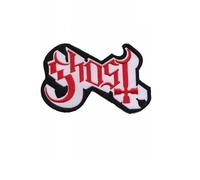 Écusson brodé à thermocoller ou à repasser Motif fantôme Rouge