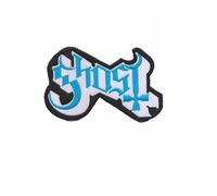 Écusson brodé à thermocoller sur un groupe de métal lourd bleu fantôme