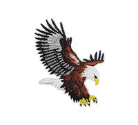 Écusson brodé aigle chauve américain pour vêtements d'extérieur pour sac, jeans, t-shirt