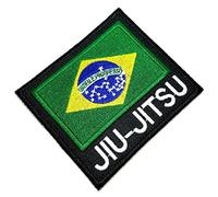 Écusson brodé AM0243T 02 BR44 Jiu-Jitsu Drapeau Brésil Term