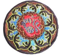 Écusson Brodé appliqué coudre Hindou Hippie Inde Om Aum patch badge thermocollant " Om 8 cm "