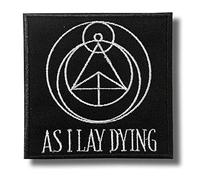 Écusson brodé « As I Lay Dying » à appliquer au fer à repasser