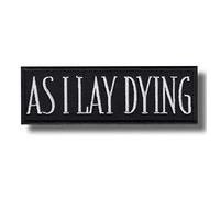 Écusson brodé « As I Lay Dying » à appliquer au fer à repasser
