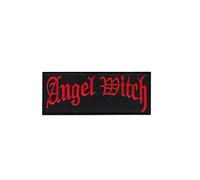 Écusson brodé avec inscription « Angel Witch » New Wave of British He » à repasser