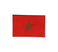 Écusson brodé avec logo du pays du Maroc - Écusson thermocollant ou à coudre
