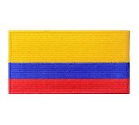 Écusson brodé Bebuz - Drapeau de la Colombie - À repasser ou à coudre - Patch de réparation en tissu - Patchs militaires tactiques - Emblème