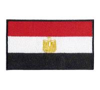 Écusson brodé Bebuz - Drapeau de l'Égypte - Écusson thermocollant ou à coudre - Patch de réparation en tissu - Patchs militaires tactiques - Emblème