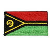 Écusson brodé Bebuz - Drapeau Vanuatu - À repasser ou à coudre - Patch de réparation en tissu - Patchs militaires tactiques - Emblème