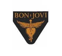 Écusson brodé Bon Jovi doré thermocollant Accessoire