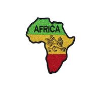 Écusson brodé drapeau africain rasta thermocollant ou à coudre pour vêtements, etc.