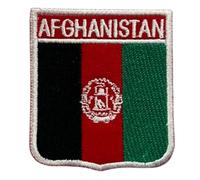 Écusson brodé drapeau All Country Shield avec nom pays thermocollant ou à coudre - 6 x 7 cm - pour vestes, sacs à dos, chapeaux (Afghanistan)