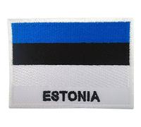 Écusson brodé drapeau de l'Estonie thermocollant ou à coudre