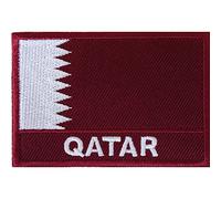 Écusson brodé drapeau du Qatar à repasser ou à coudre sur vêtements Motif Doha du Moyen-Orient - ELLU - 1 pièce - Drapeau - Décor - patch - 7.1 cm x 4.8 - Tissu - Rouge - Flag, Middle Eastern