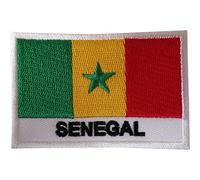 Écusson brodé drapeau du Sénégal à coudre sur vêtements, veste, sac, Afrique