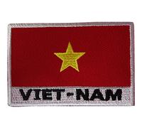Écusson brodé drapeau du Vietnam à repasser ou à coudre