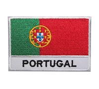 Écusson brodé drapeau national du Portugal thermocollant à coudre