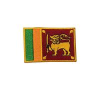 Écusson brodé drapeau national du Sri Lanka - 9 x 6 cm