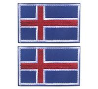Écusson brodé du drapeau de l'Europe du Nord de l'Islande, du Danemark, de la Finlande, de la Norvège, de la Suède, à thermocoller ou à coudre
