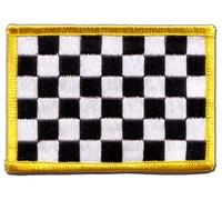 Écusson brodé Flag Patch Damier F1-8 x 6 cm