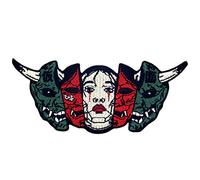 Écusson brodé Hannya Oni Mask The True Face Patch Iron On Sew On Emblème