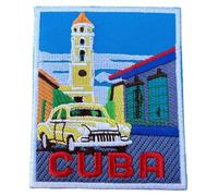 Écusson brodé Havana Cuba - 8,9 cm - Thermocollant ou à coudre - Souvenir de voyage - La Habana - Emblème touristique - Cadeau