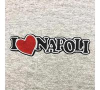 Écusson brodé I Love Napoli (Noir)
