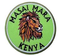 Écusson brodé Masai Mara Kenya - 8,9 cm - À repasser ou à coudre - Souvenir de réserve nationale africaine - Emblème souvenir de safari - Parfait pour sacs à dos, sacs, chapeaux, vestes, cadeaux