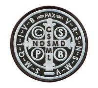Écusson brodé Médaille de saint Benoît Dos autocollant