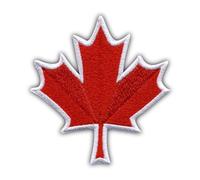 Écusson brodé motif feuille d'érable canadienne thermocollant