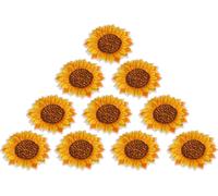 Ecusson brodé, motif tournesol, 20 pièces, à coudre ou à repasser, vêtements, sac à dos, DIY, accessoires