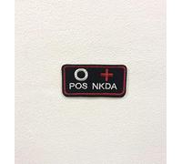 Écusson brodé O Positive NKDA pour vêtements à repasser ou à coudre