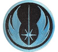Écusson brodé Ordre Jedi (75 mm) en rouge et noir