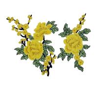 Écusson Brodé Patch de fleur de Rose brodé 2 pièce/ensemble, artisanat de bricolage for jean, chapeau, sac, vêtements, accessoires, Badges(23-sew)