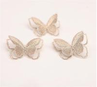 Écusson Brodé Patch papillon brodé Double couche, 10 pièces, matériel fait à la main, vêtements, accessoires for cheveux, ingrédients(TH020-N)