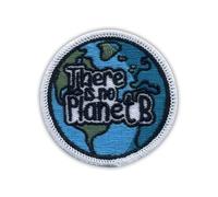 Écusson brodé rond « There is no Planet B », « Save The Earth », à coudre ou à repasser (5 cm)