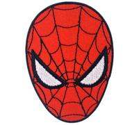 Écusson brodé Spiderman à coudre ou à repasser - Motif visage de super-héros Marvel - Petit