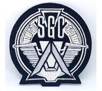 Écusson brodé Stargate SGC (étoile, 1, thermocollant, couture, tissu) pour bricolage, vêtements, veste, manteau, t-shirt, casquette, jean, couverture, sac, etc.