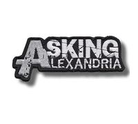 Écusson brodé thermocollant avec inscription « Asking Alexandria »