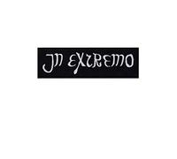 Écusson brodé thermocollant avec inscription en anglais « In Extremo Ex Middle Ages »
