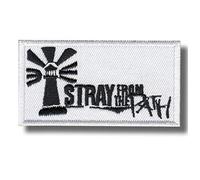 Écusson brodé thermocollant avec inscription « Stray from The Path »