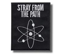Écusson brodé thermocollant avec inscription « Stray from The Path »