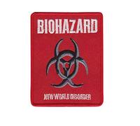 Écusson brodé thermocollant Biohazard New World Disorder Hardcore en polyuréthane