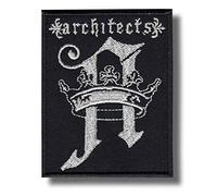 Écusson brodé thermocollant en forme de couronne d'architectes