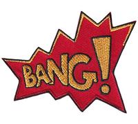 Écusson brodé thermocollant et/ou a coudre - bang! onomatopée